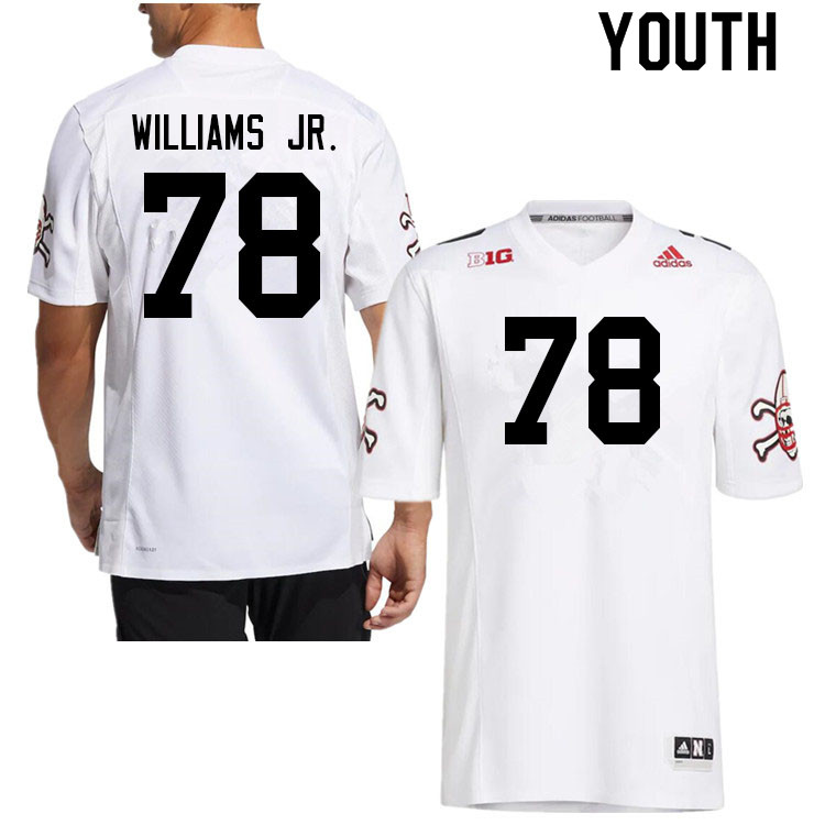 Youth #78 Kevin Williams Jr. Nebraska Cornhuskers College Football Jerseys Sale-Strategy - Click Image to Close